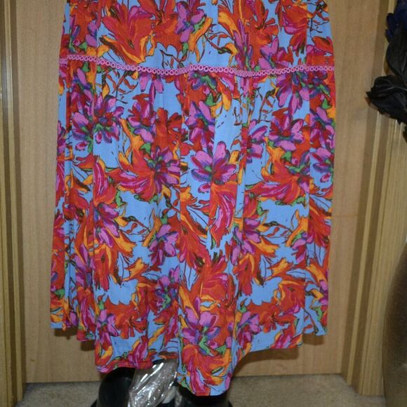 Lost + Wonder Hydra Springs Tropical Floral Vacation Beachy Island Dress - Picture 9 of 14